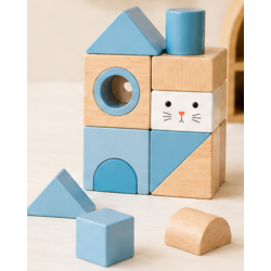 Cube d'éveil en bois - Jouet éducatif +12 mois