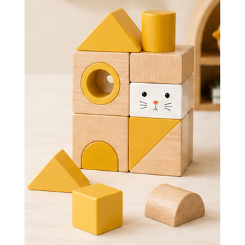 Cube d'éveil en bois - Jouet éducatif +12 mois