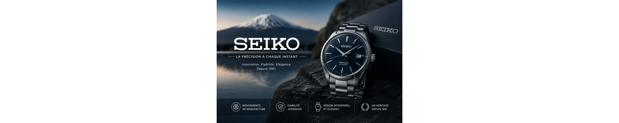 Montres SEIKO - Découvrez la gamme proposée - Livraison rapide